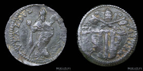 Papal States. Benedict XIV. 1 Quattrino ND1745 Gubbio. KM127