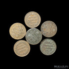 Papal States. Gregory XVI. 6 x Mezzo Baiocco 1837-44. KM1319