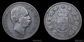 Italy. Umberto I. 1 Lira 1900 R. KM24