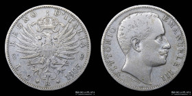 Italy. V. Emanuele III. 2 Lire 1905 R. KM33