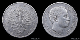 Italy. V. Emanuele III. 1 Lira 1902 R. KM32