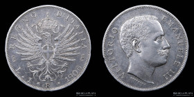 Italy. V. Emanuele III. 1 Lira 1906 R. KM32
