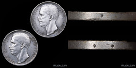 Italy. V. Emanuele III. 2 x 10 Lire 1929. KM68.1 and 68.2