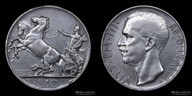 Italy (Kingdom) Vittorio Emanuele III (1900-1946) 10 Lire 1930R * FERT *. Roma m...