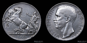 Italy. V. Emanuele III. 10 Lire 1930 *FERT*. KM68.1