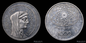 Italy. Republic. 1000 Lire 1970. KM101