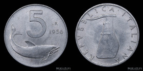 Italy. Republic. 5 Lire 1956 R. KM92