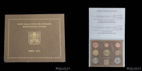 Italy. Vatican Euro Set 2011. 1 Cent a 2 Euro
