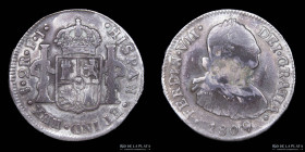 Santiago. Fernando VII. 2 Reales 1809. KM66