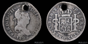 Cuzco. Fernando VII. 1 Real 1824 T. KM114.2