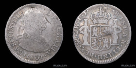 Lima. Carlos IV. 2 Reales 1801 IJ. KM95