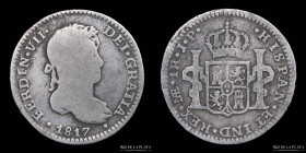 Lima. Fernando VII. 1 Real 1817 JP. KM114