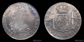 Potosi. Carlos III. 8 Reales 1789 PR. CJ 63.18