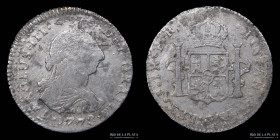 Potosi. Carlos III. 1 Real 1778 PR. Doble Golpe. CJ 66.7
