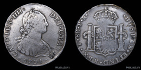 Potosi. Carlos IV. 8 Reales 1791 PR. CJ 76.3