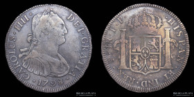 Potosi. Carlos IV. 4 Reales 1798 PP. CJ 77.10