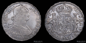 Potosi. Carlos IV. 4 Reales 1808 PJ. CJ 77.20.1