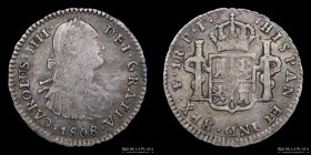 Potosi. Carlos IV. 1 Real 1808 PJ. CJ 79.21