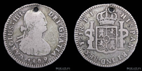 Potosi. Carlos IV. 1 Real 1809 PJ. CJ 79.22