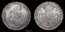 Potosi. Fernando VII. 8 Reales 1820 PJ CJ 86.10