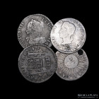 Argentina y Potosi. Lotex4. 1/2 Real y Sol 1815 a 1862