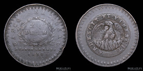Argentina. Buenos Aires. 20 Decimos 1830. CJ 4.3