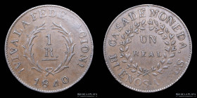 Argentina. Buenos Aires. 1 Real 1840. CJ 16