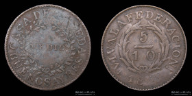 Argentina. Buenos Aires. 1/2 Real 1840. CJ 17.1.1