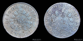 Argentina. Buenos Aires. 1 Real 1854. CJ 22.1