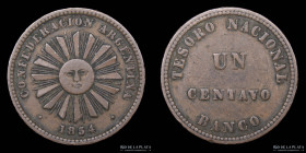 Argentina. Confederacion. 1 Centavo 1854. CJ 3