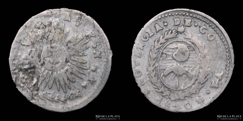 Argentina. Córdoba. 1 Real 1840 PNP. AG.750; 20.0mm; 3.10g. Cordova - Escudo nac...