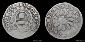 Argentina. Cordoba. 1 Real 1843. CJ 40.3.2