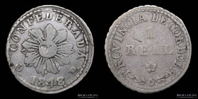 Argentina. Cordoba. 1 Real 1848. CJ 56.1.1