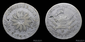 Argentina. Cordoba. 2 Reales 1844. CJ 49.1.3