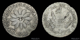 Argentina. Cordoba. 2 Reales 1845. CJ 51.1.4