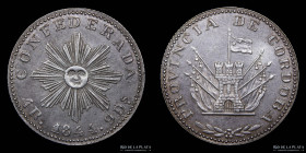 Argentina. Cordoba. 4 Reales 1844. Falsa. CJ F60.1