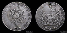Argentina. Cordoba. 4 Reales 1850. CJ 58.1.6