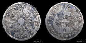 Argentina. Cordoba. 4 Reales 1852. CJ 65.1.2
