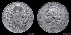 Argentina. 1 Peso 1882. Patacon. CJ 13