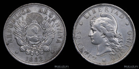 Argentina. 50 Centavos 1882. Medio Patacon. CJ 16