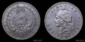Argentina. 2 Centavos 1882. CJ 24