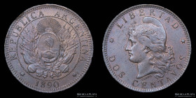 Argentina. 2 Centavos 1890. CJ 31