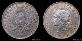 Argentina. 2 Centavos 1891. CJ 32