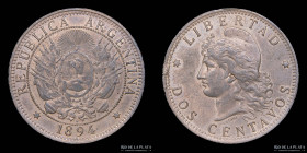 Argentina. 2 Centavos 1894. CJ 35