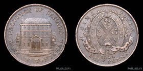 Canada. Montreal. Token 1/2 Penny 1844. KM Tn18
