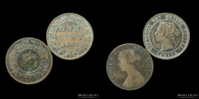 Canada. Lote x2. 1 Cent 1861 y 1886. A clasificar