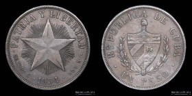 Cuba. 1 Peso 1934. KM15.2