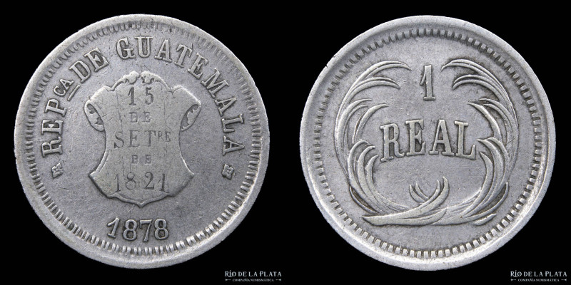 Guatemala. 1 Real 1878. AG.900; 20.0mm; 3.0g. KM148 (VF)
Estimate: USD 20 - 40