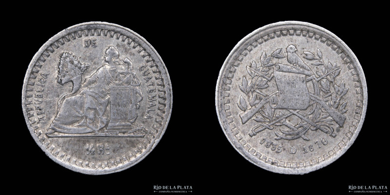 Guatemala. 1/2 Real 1879 D. AG.835; 15.0mm; 1.5g. KM152 (VF)
Estimate: USD 20 -...