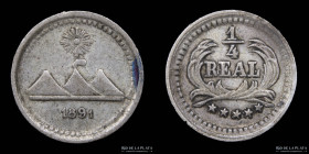 Guatemala. 1/4 Real 1891. KM158